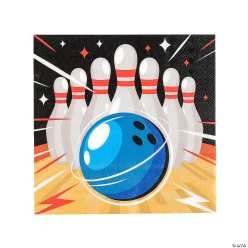 Bowling Party Lunch Napkins - 16 Pk